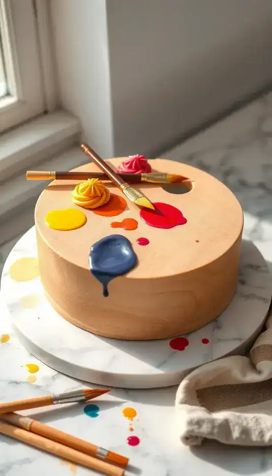 Vintage Geode Accent Cake