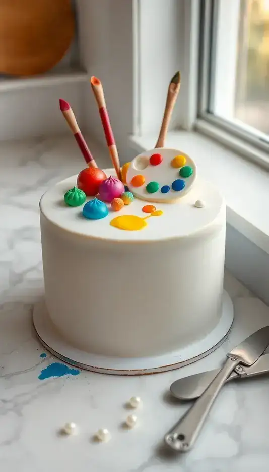 Art Deco Shimmer Cake