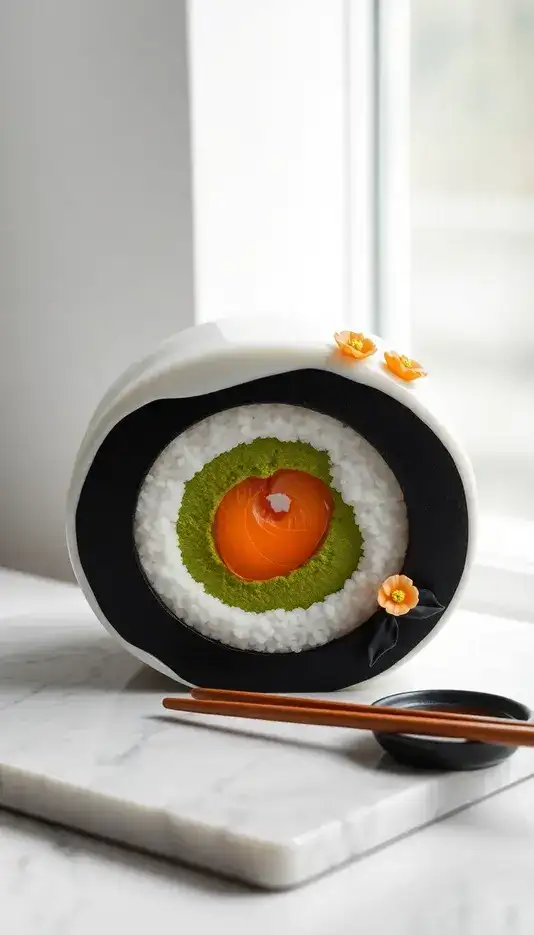 Hexagon Patterned Modern Cake