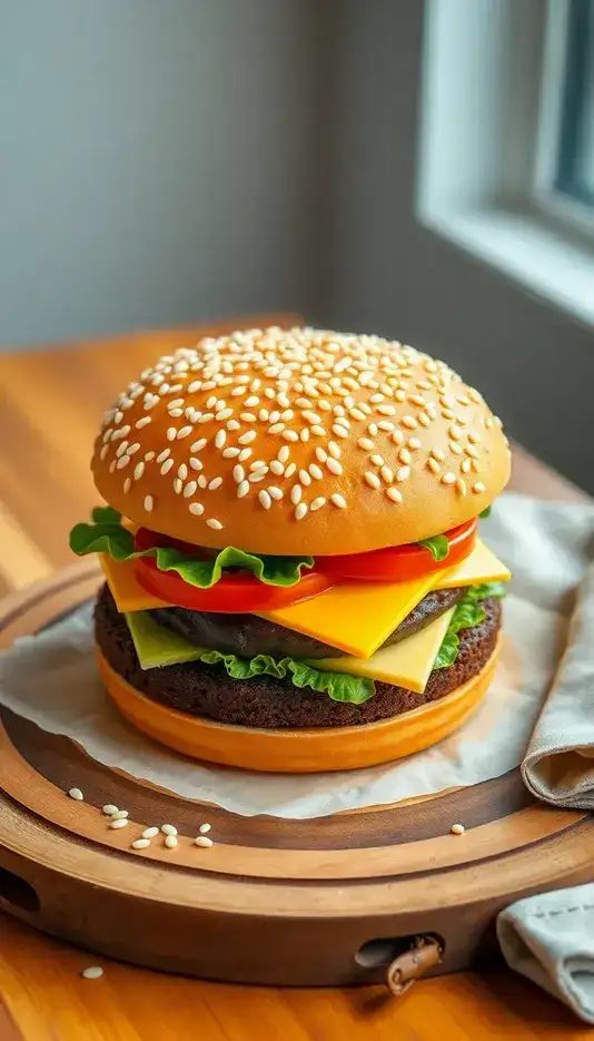 Modern Metallic Cube Cake