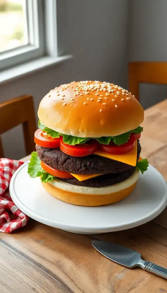 Symmetrical Line Art Cake