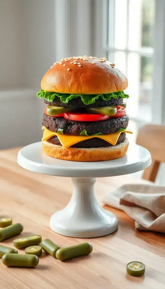 Subtle Marble Buttercream Finish