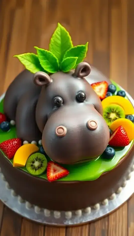 Pressed Flower Garden Cake