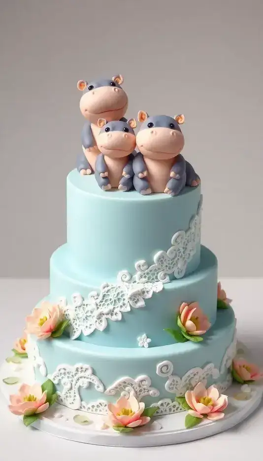 Fresh Berry Cascade Cake