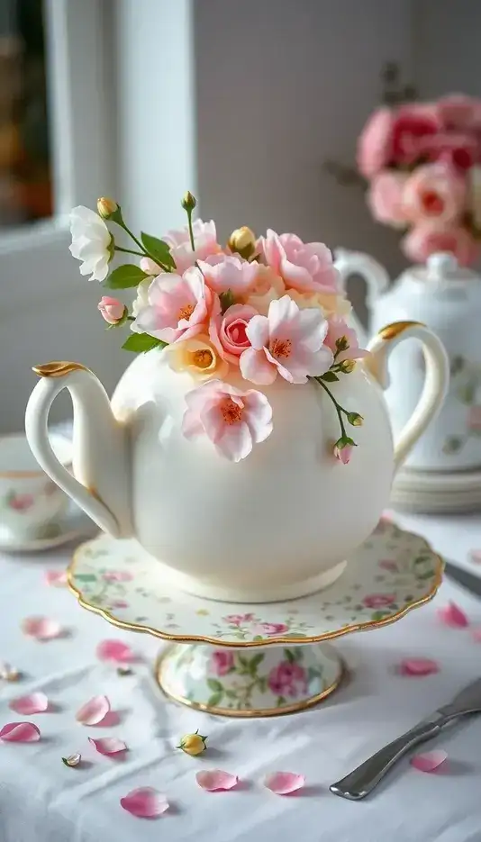 Sage Green Layered Ruffle Cake