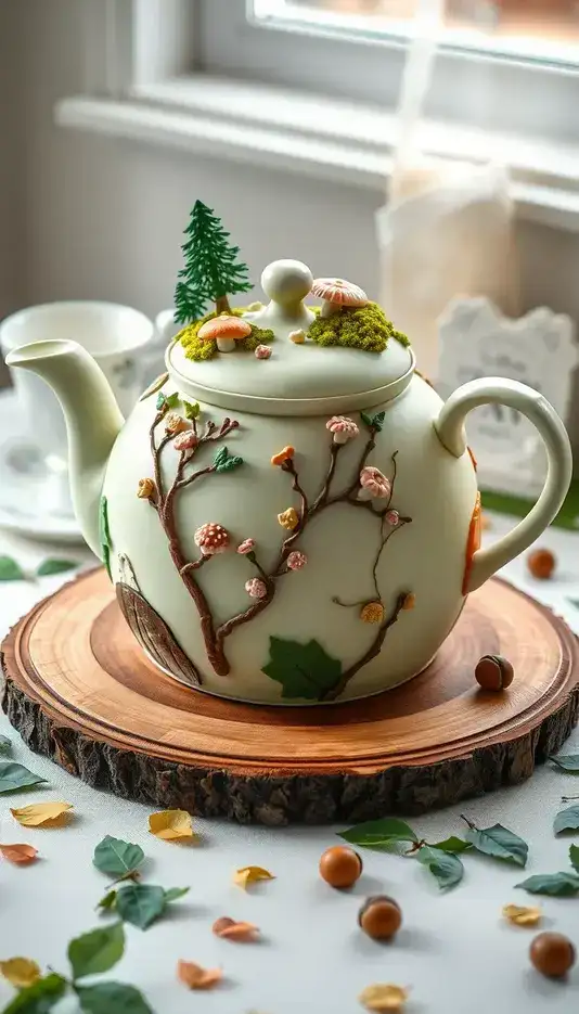 Fairytale Forest Teapot Cake
