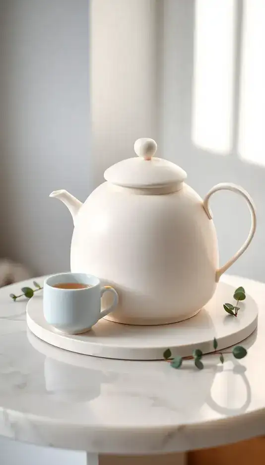 Modern Minimalist Teapot Cake
