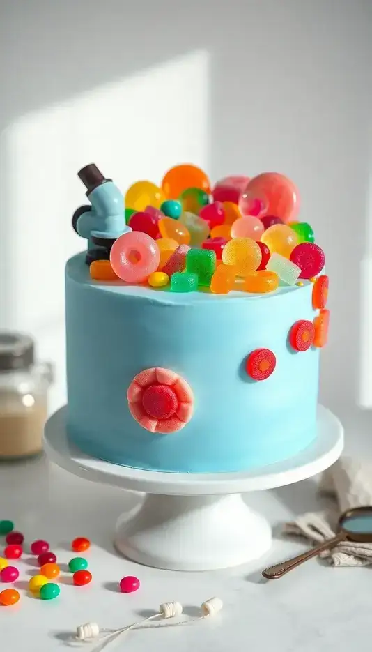 Candy Organelles Cake