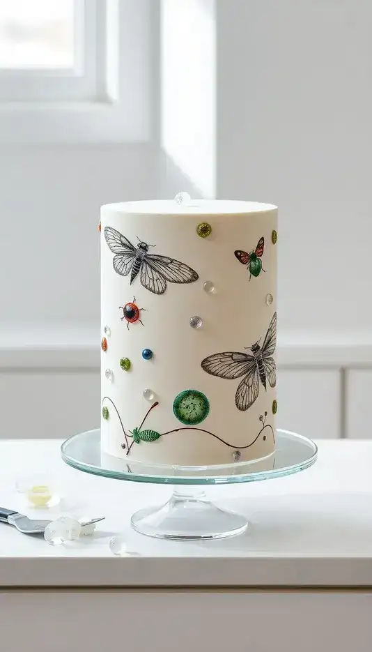 Microscopic Insect Inspired Cake