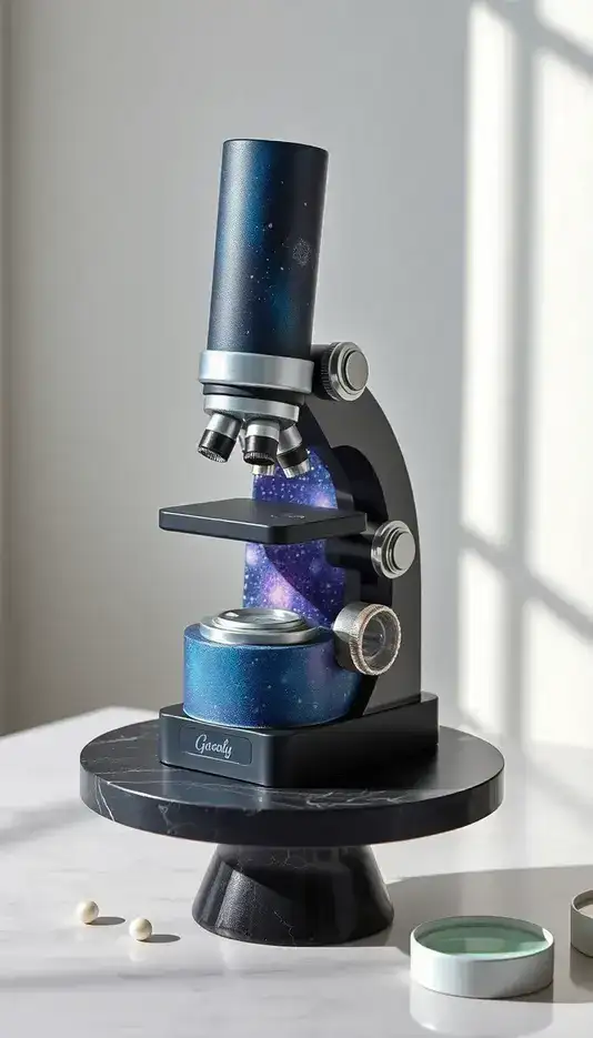 Galaxy Style Microscope Cake
