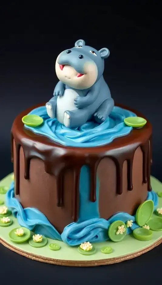 Gold Leaf Accent Cake