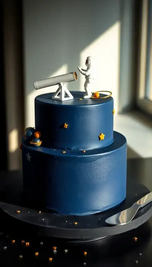 Dual-Tone Shell Border Cake