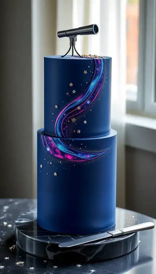 Colorful Comet Tail Cake