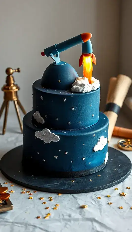 20 Awesome Telescope Cake Ideas That Spark Cosmic Wonder