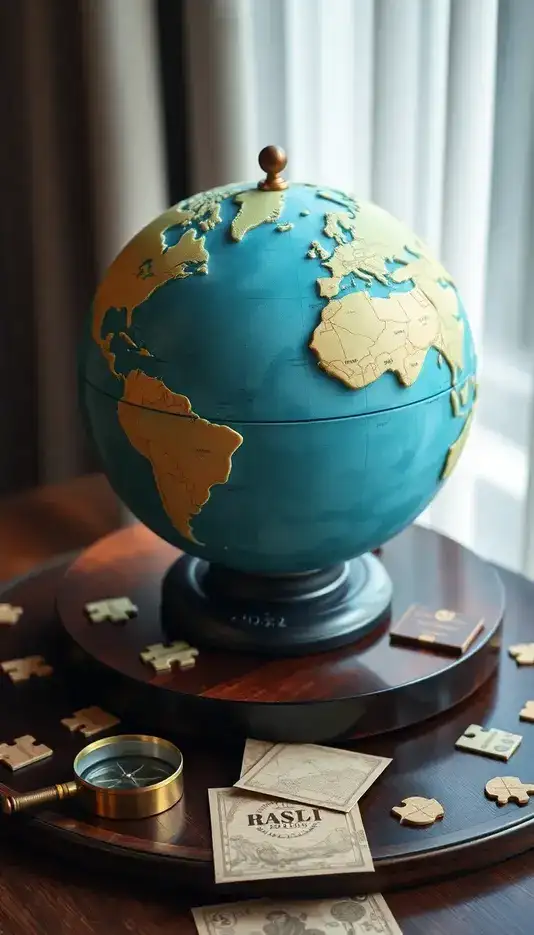 Interactive Puzzle Globe Cake