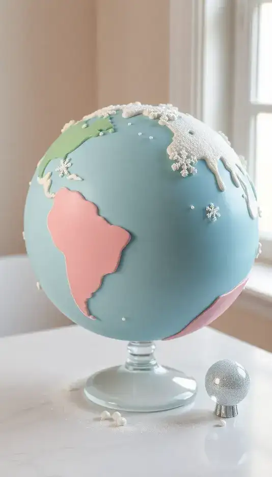 Pastel Dream Globe Cake