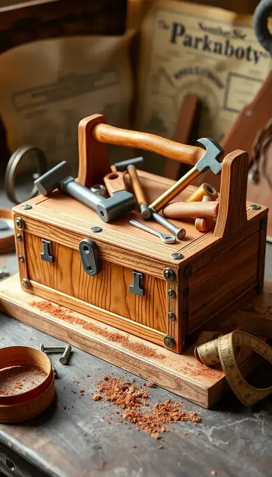 Vintage Workshop Scene Cake