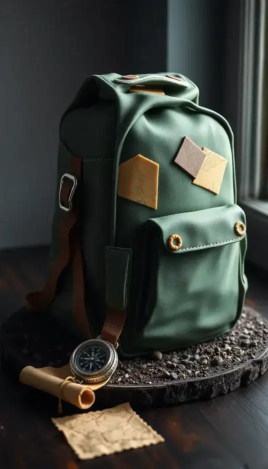 Mountain Climber’s Backpack Cake