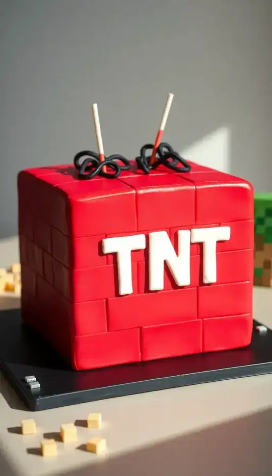 Soft Blue With Edible Daisy Cascade