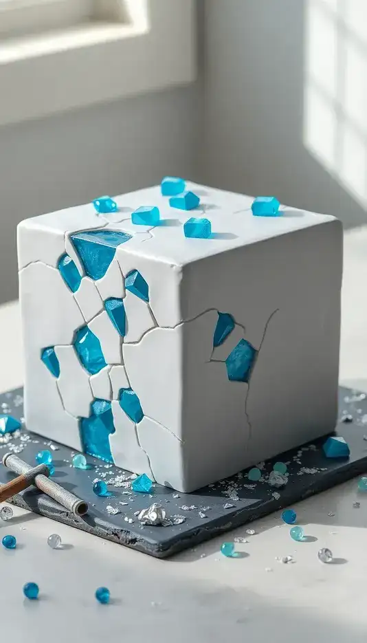 Rustic Woodgrain Buttercream With Berries