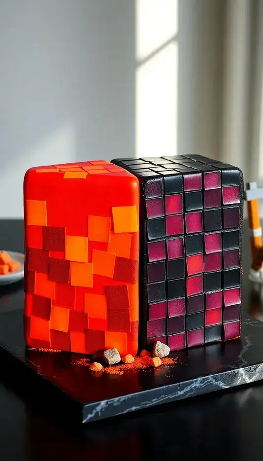 Pink Ombre With Peach Blossom Accents