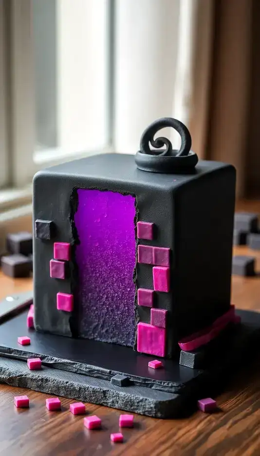 Chocolate Ganache With Autumn Leaves