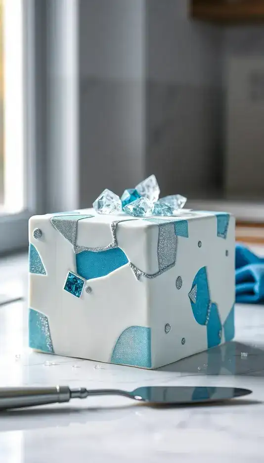 Diamond Ore Sparkle Cake