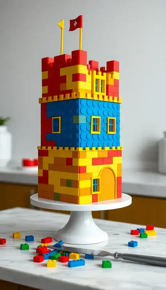 Delicate Lemon Zest Rosette Cake