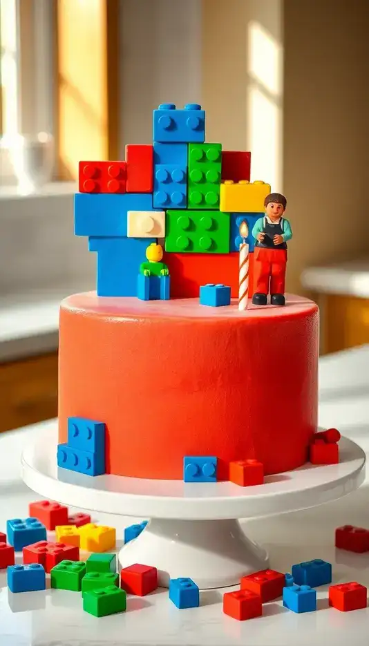 Ombre Swirl Number Cake