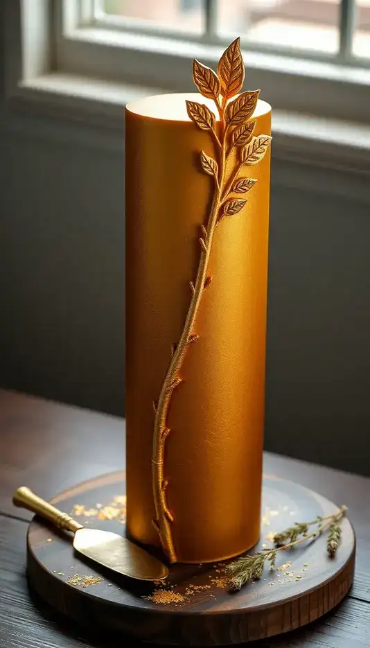 Minimalist White and Gold Accents