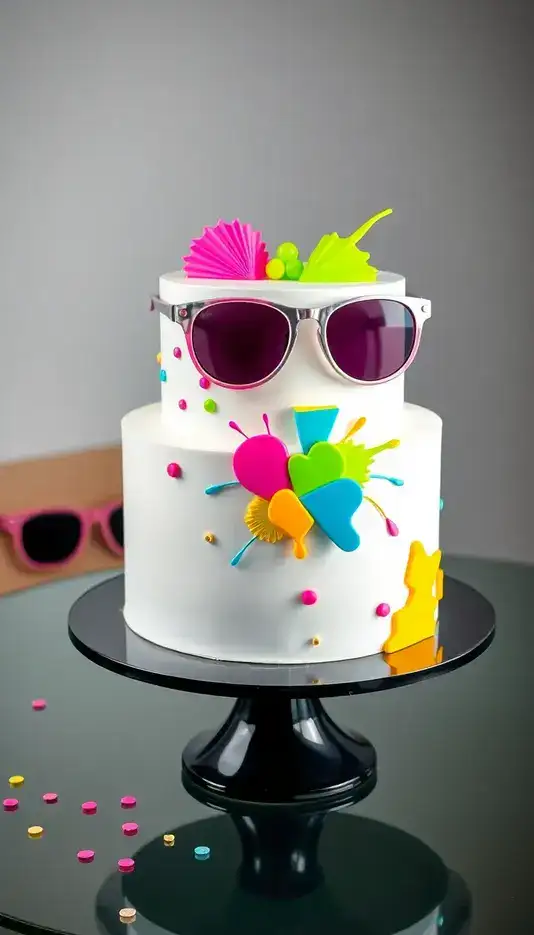 Edible Flower Garden Cake