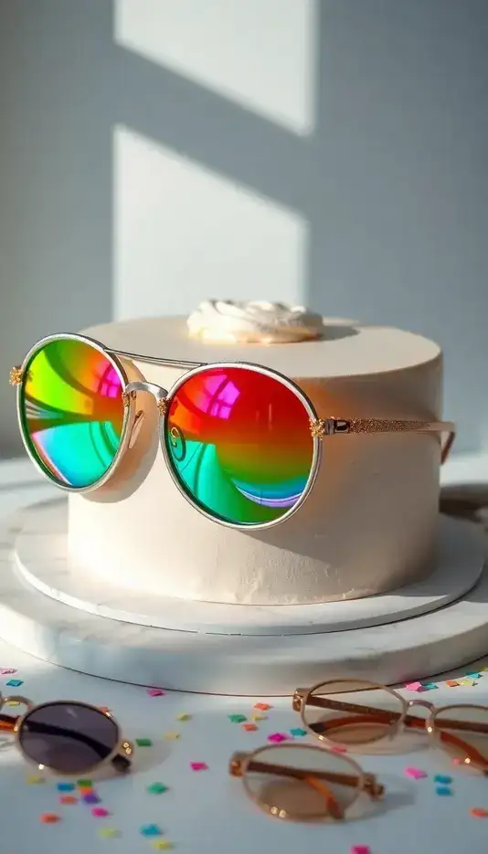 Garden Party Macaron Cake