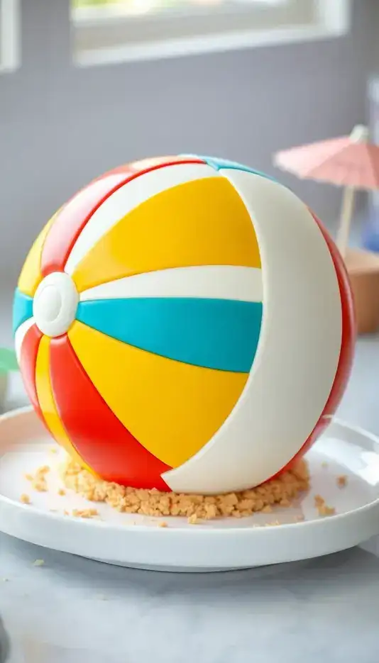 Nostalgic Retro Beach Ball Design