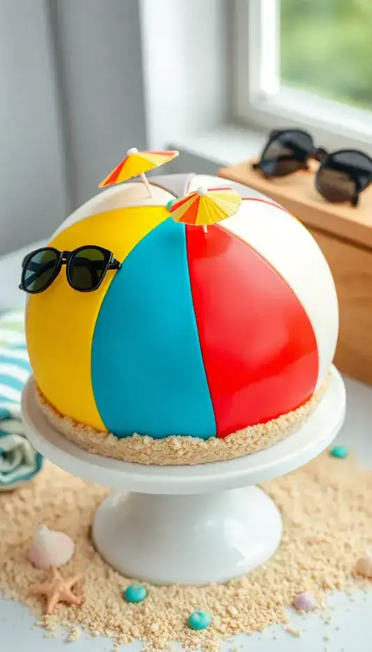 Awesome 20 Beach Ball Cake Ideas to Brighten Your Summer Party