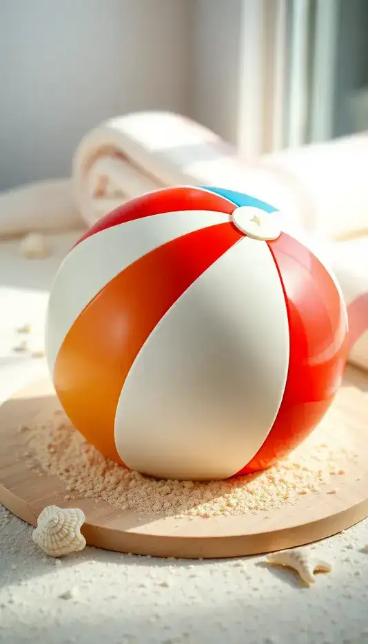 Tall Thin White Cake With Hand-Painted Leaves