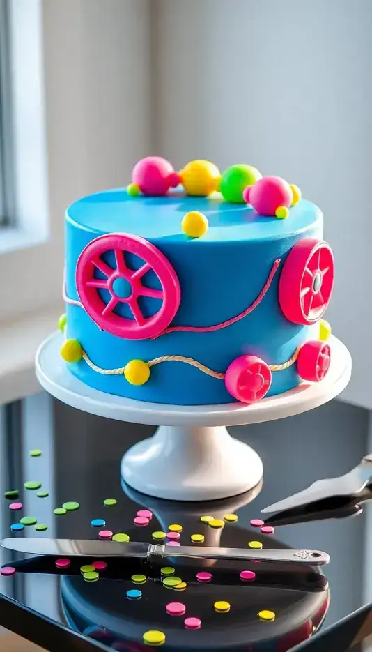 Soft Pastel Cake With Gold Leaf Flecks