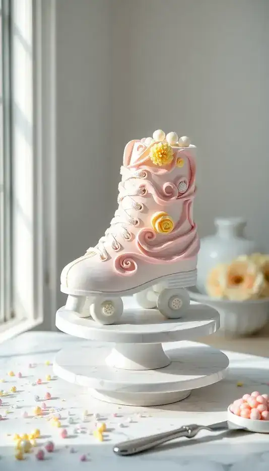 Gold Crown Topped Celebration Cake