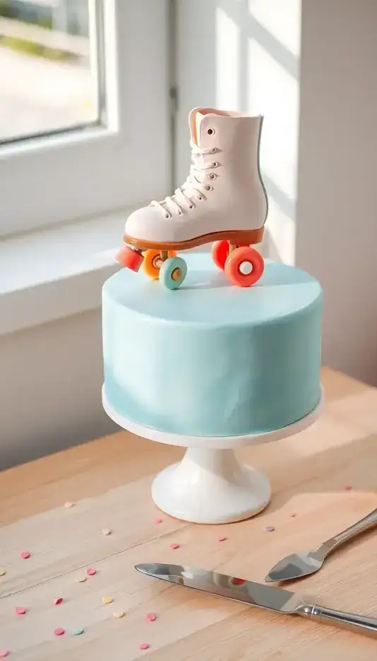 Simple Gold-Speckled Semi-Naked Cake