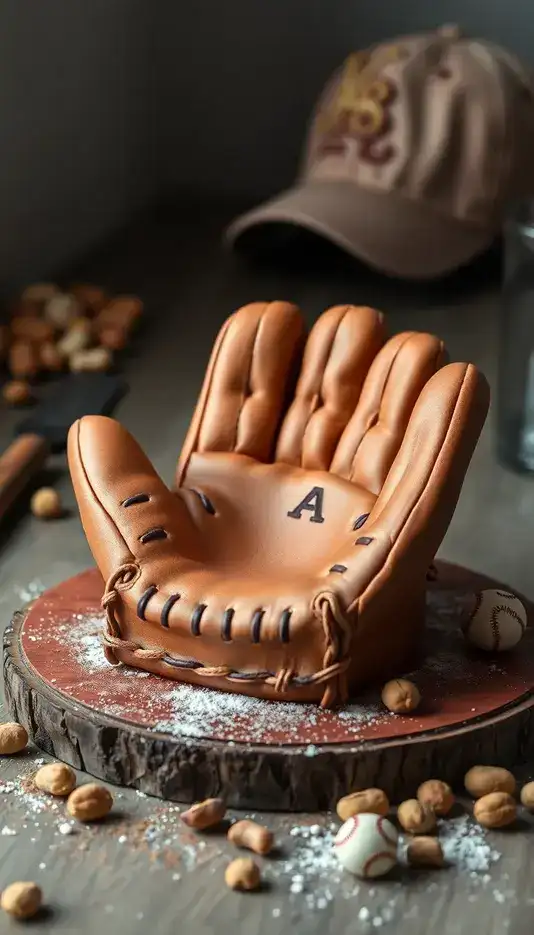 Coral Ombre With Geometric Piping