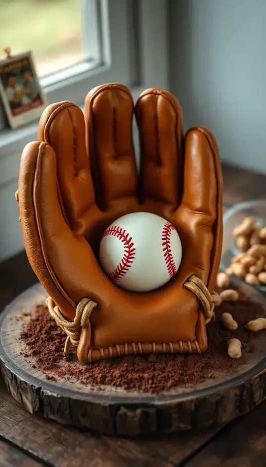 Peach Ombre With Gold Leaf Accents