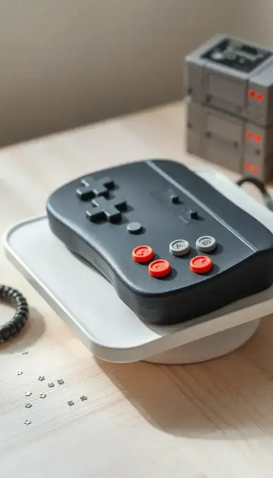 Classic Retro Controller Cake Design