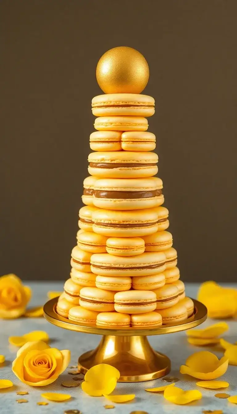 Passionfruit Macaron Tower