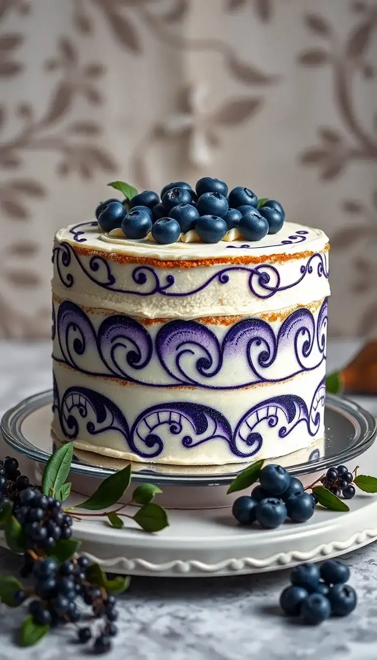 Blueberry Art Nouveau