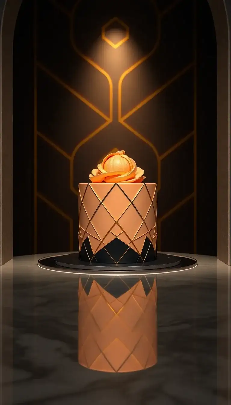 Art Deco Peach