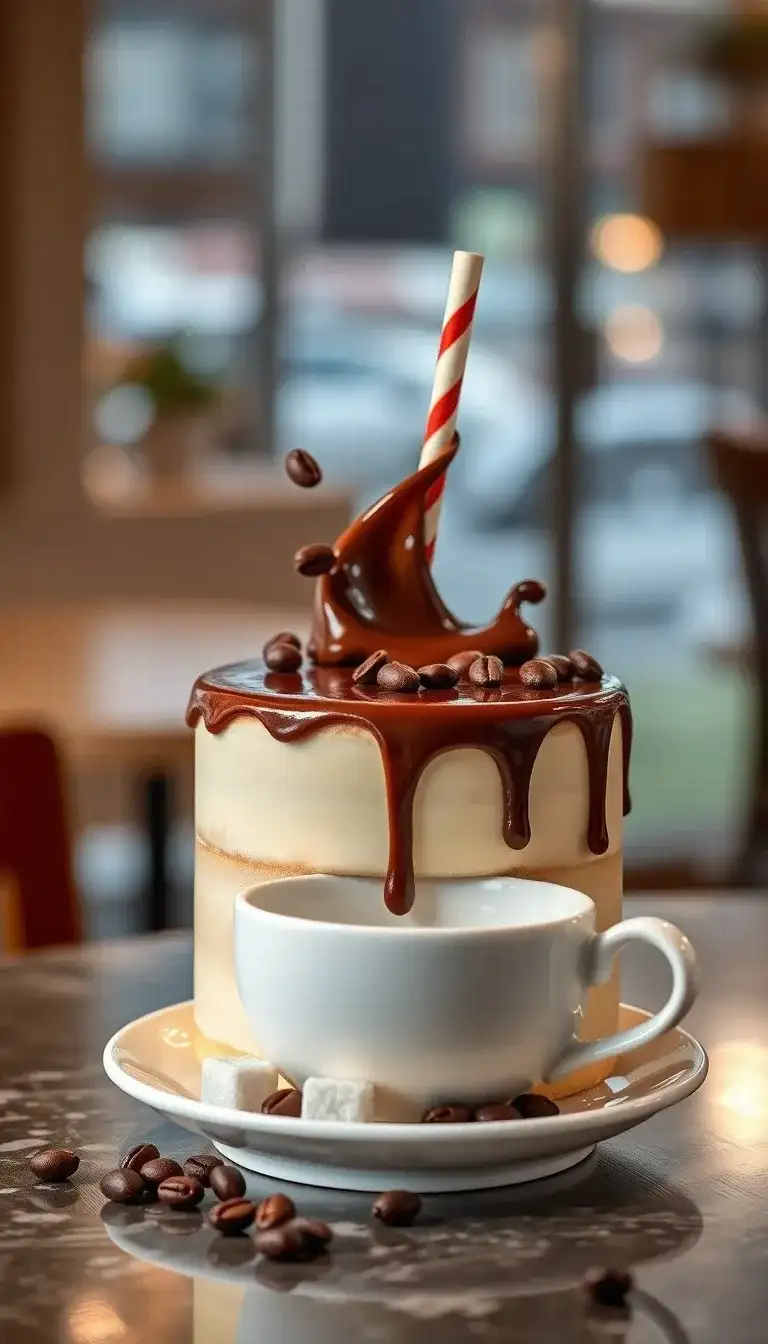 Gravity Defying Coffee Spill