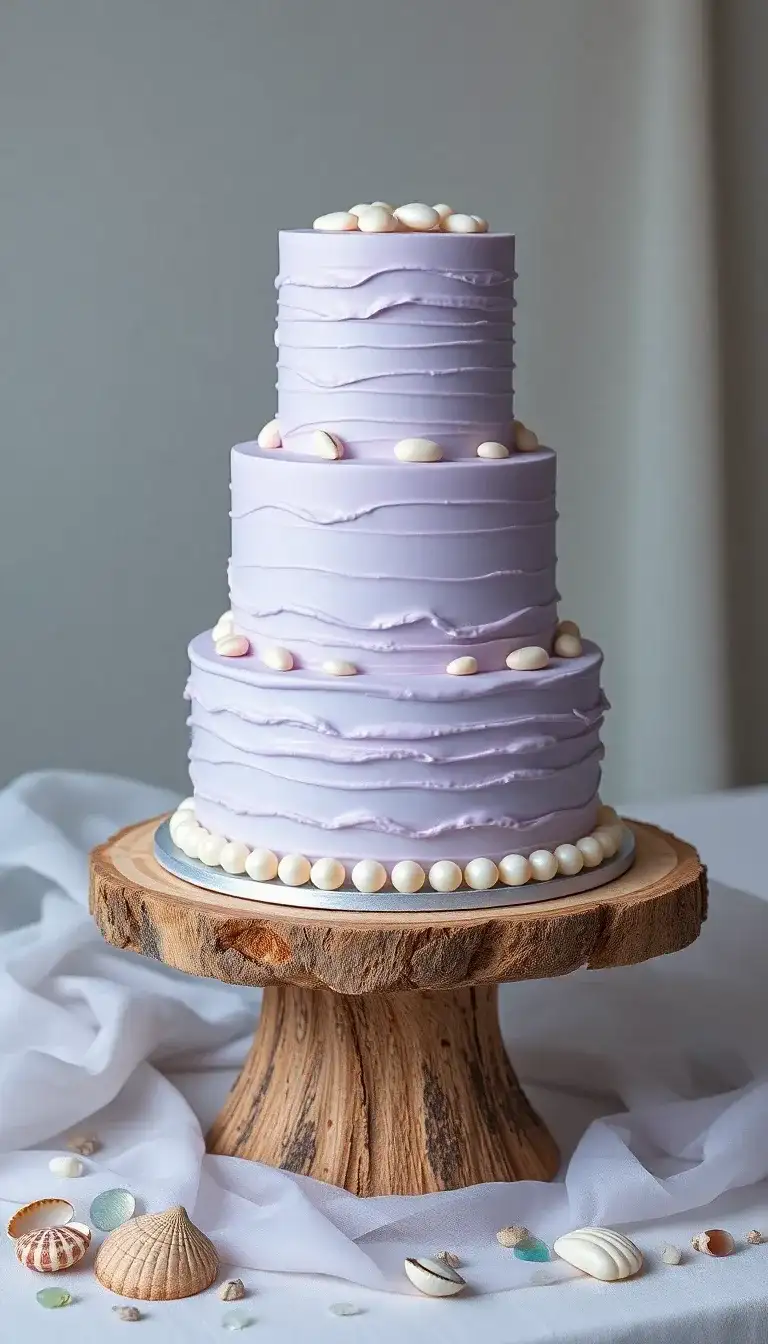 Lavender Ocean Waves