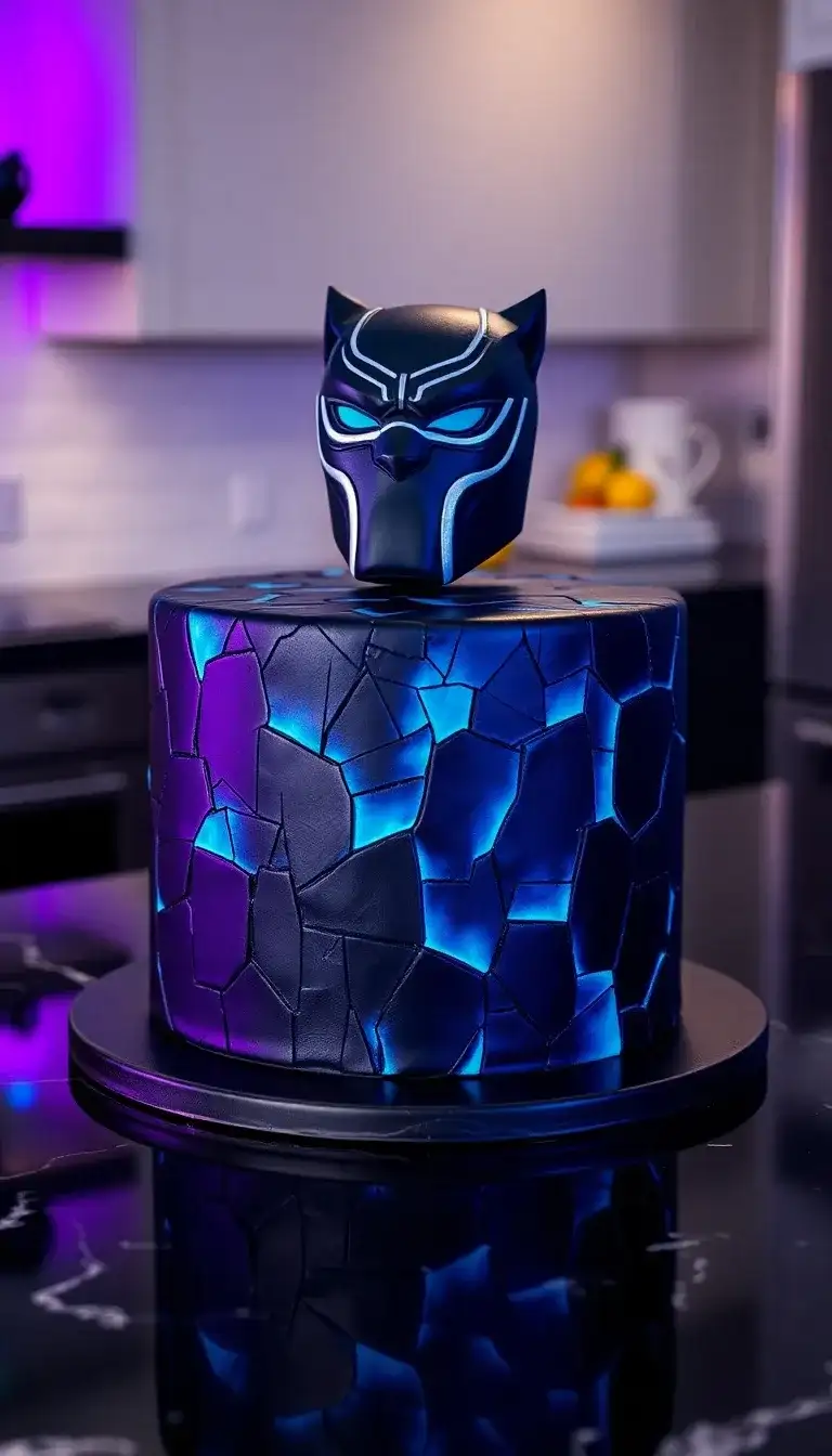 Vibranium Energy Cake