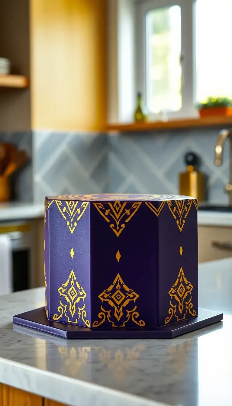 Wakandan Tribal Pattern Cake