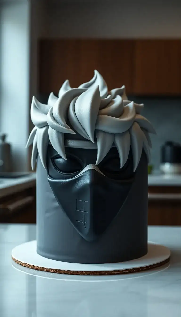 Kakashi's Mask Cake