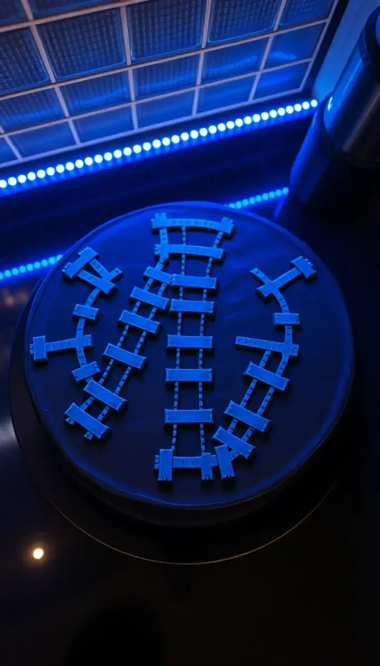 Mining Train Track Cake